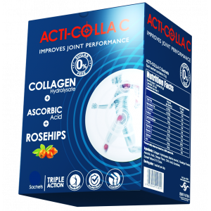 ACTI - COLLA C ( Collagen hydrolysate 5 gm + Rosehips 0.5 gm + Ascorbic acid 57 mg ) 10 Sachets